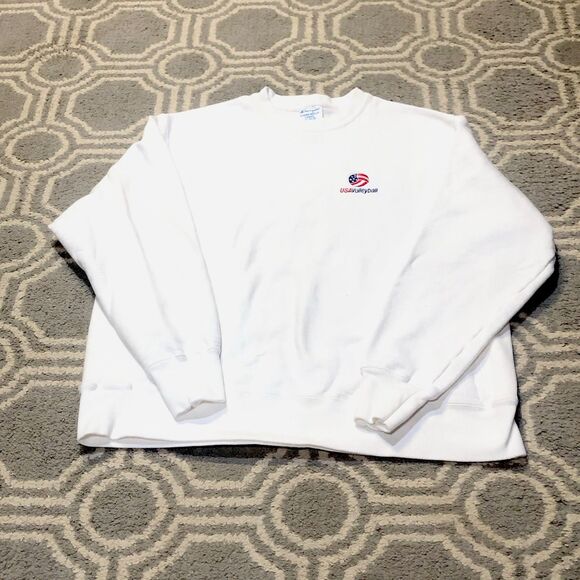 Vintage Team USA Olympics Champion Reverse Weave Sweatshirt Large Volleyball 90s - Picture 2 of 10